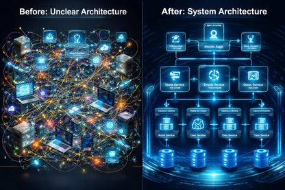 Before/After diagram